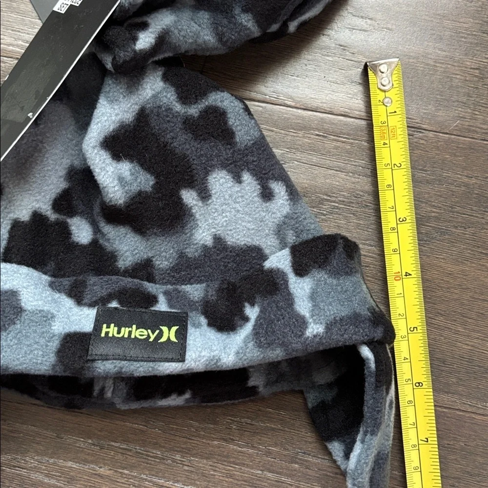 Hurley Infant 2 pc. Earflap hat & mittens set, adjustable chin strap,fleece,camo